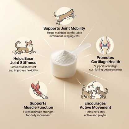 Essential Glucosamine Joint Support Powder for Cats
